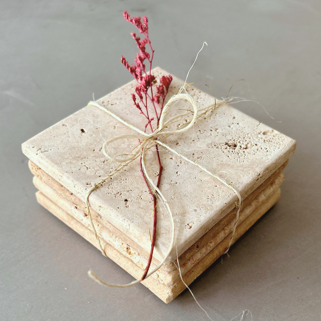 Portavaso Piedra Cuadrado