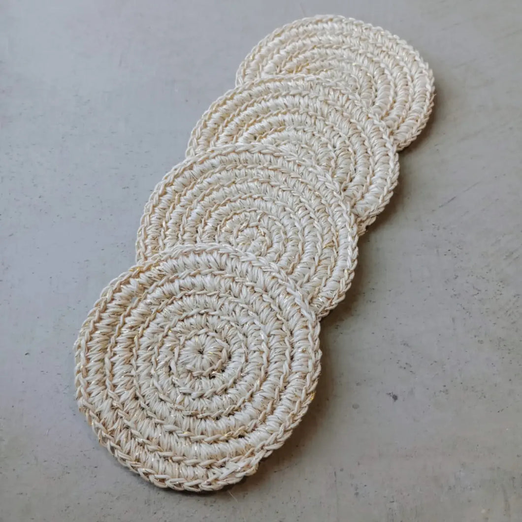 Portavaso Espiral Crudo