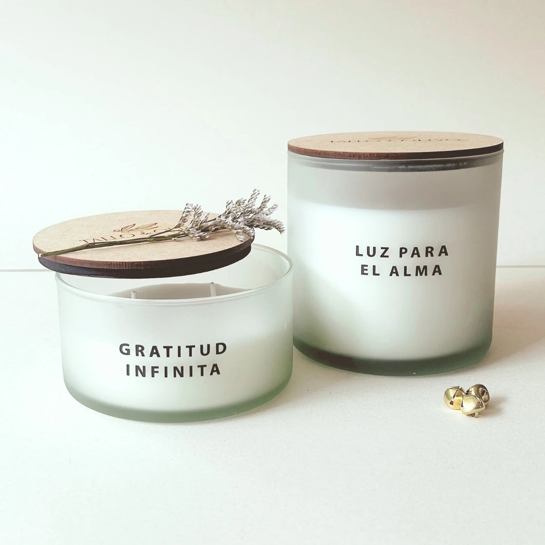 Set Velas Luz para el Alma + Gratitud Siempre